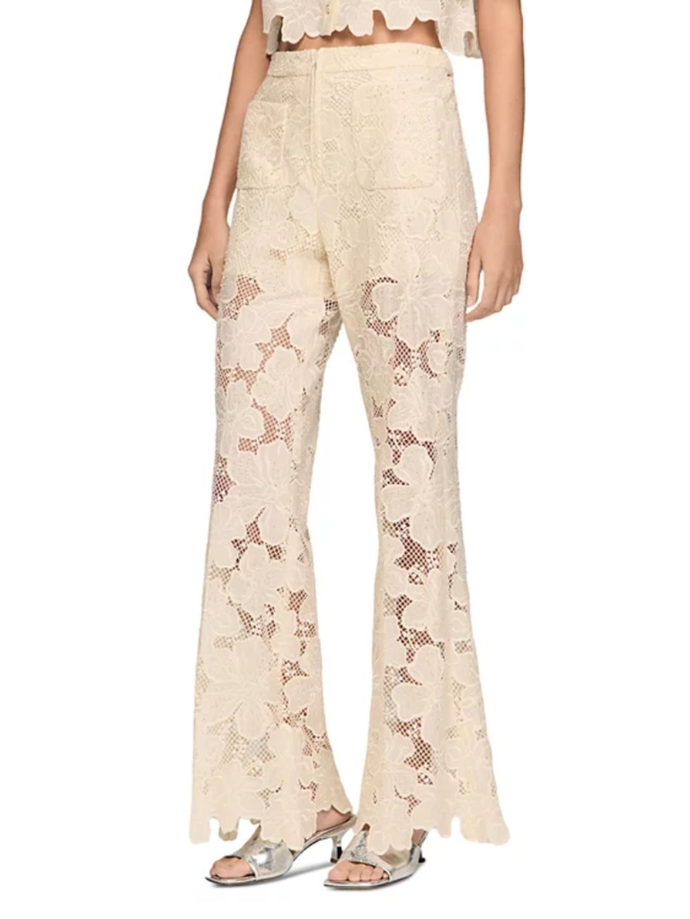 Amani Guipure Lace Trousers